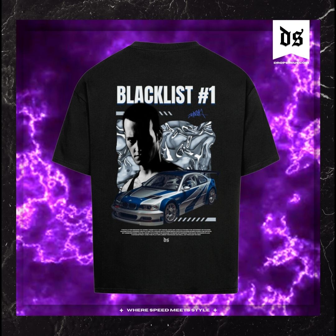 Blacklist #1 T-Shirt (Backprint) – Die Legende der Straße