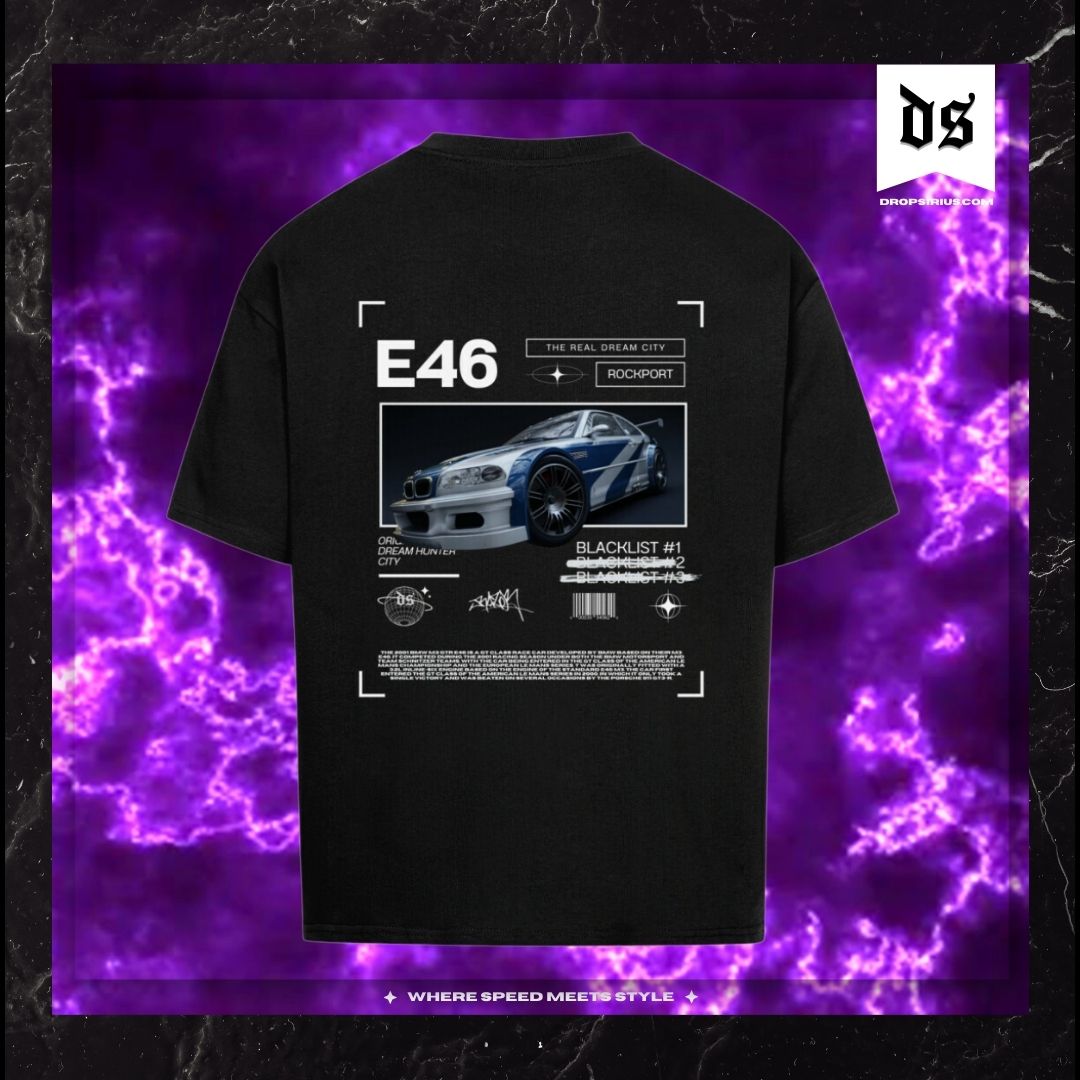 E46 BMW Blacklist T-Shirt (Backprint) – Street Racing
