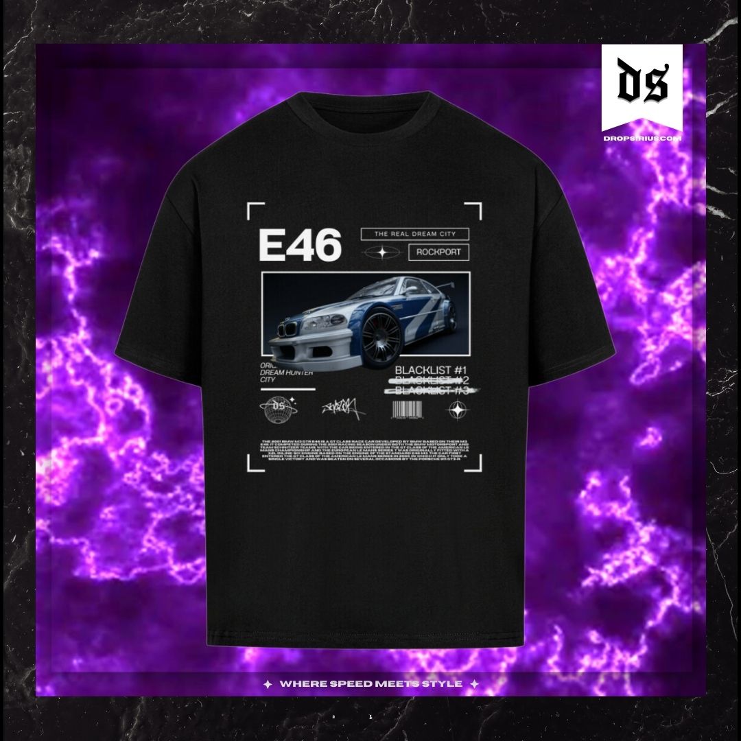E46 Blacklist T-Shirt – Rockport und Street Racing