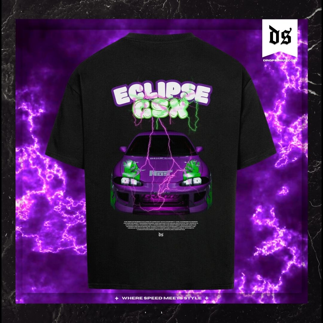 Eclipse GSX T-Shirt – Neon Blitz Backprint Streetwear