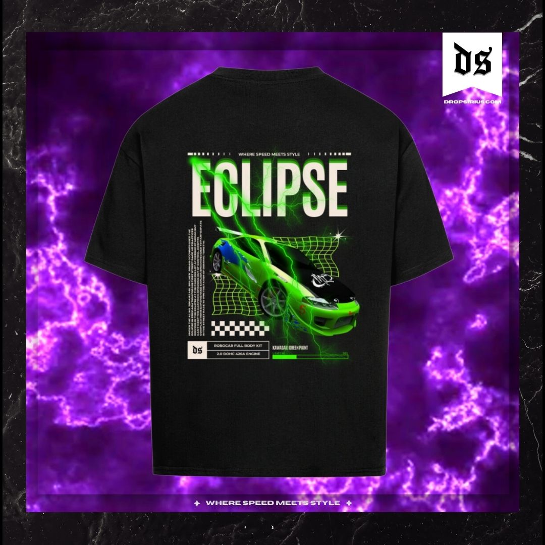 Eclipse T-Shirt (Backprint) – Geschwindigkeit trifft Style