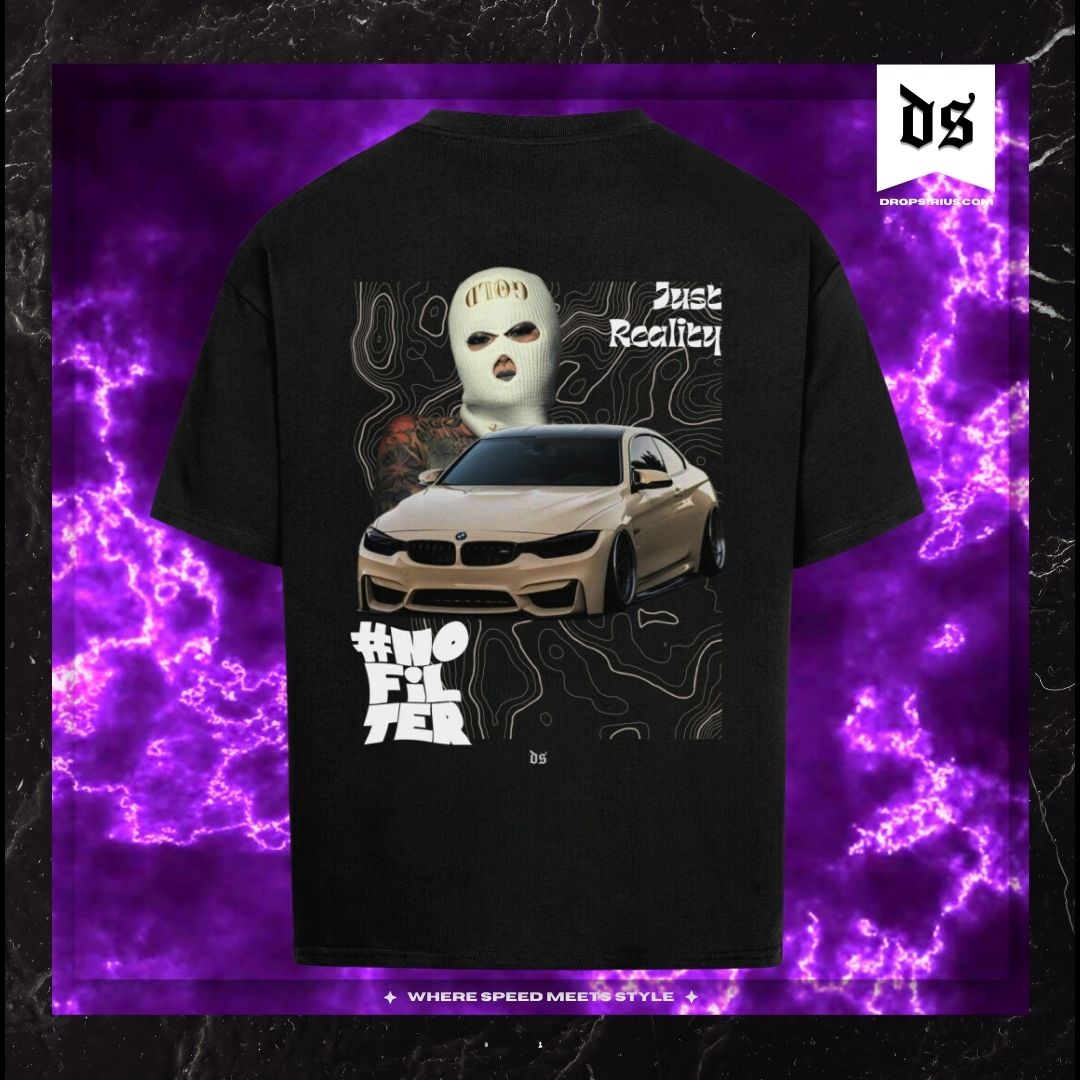 Reality Oversized Backprint - No Filter Sportwagen Streetwear