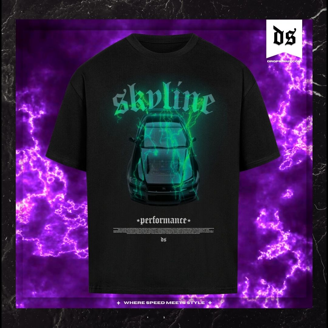 Skyline Performance T-Shirt – JDM Oversized Streetwear